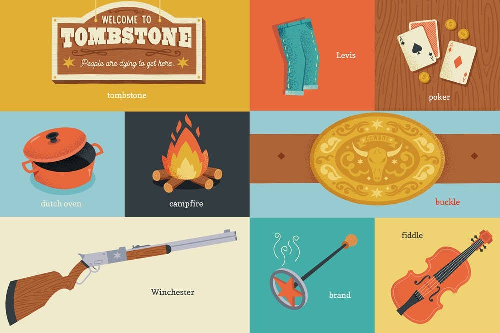 100 First Words for Little Cowpokes Board Book