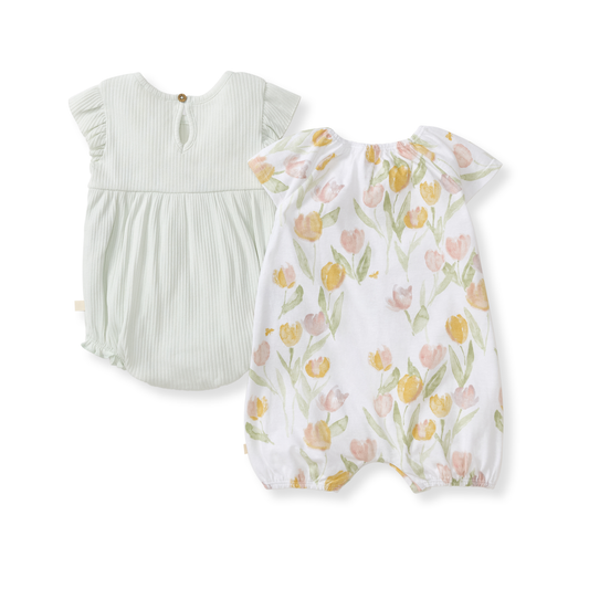 Tulip Field Bubble Rompers