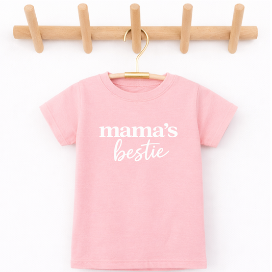 Toddler and Kids Tee, Mama's Bestie Shirt