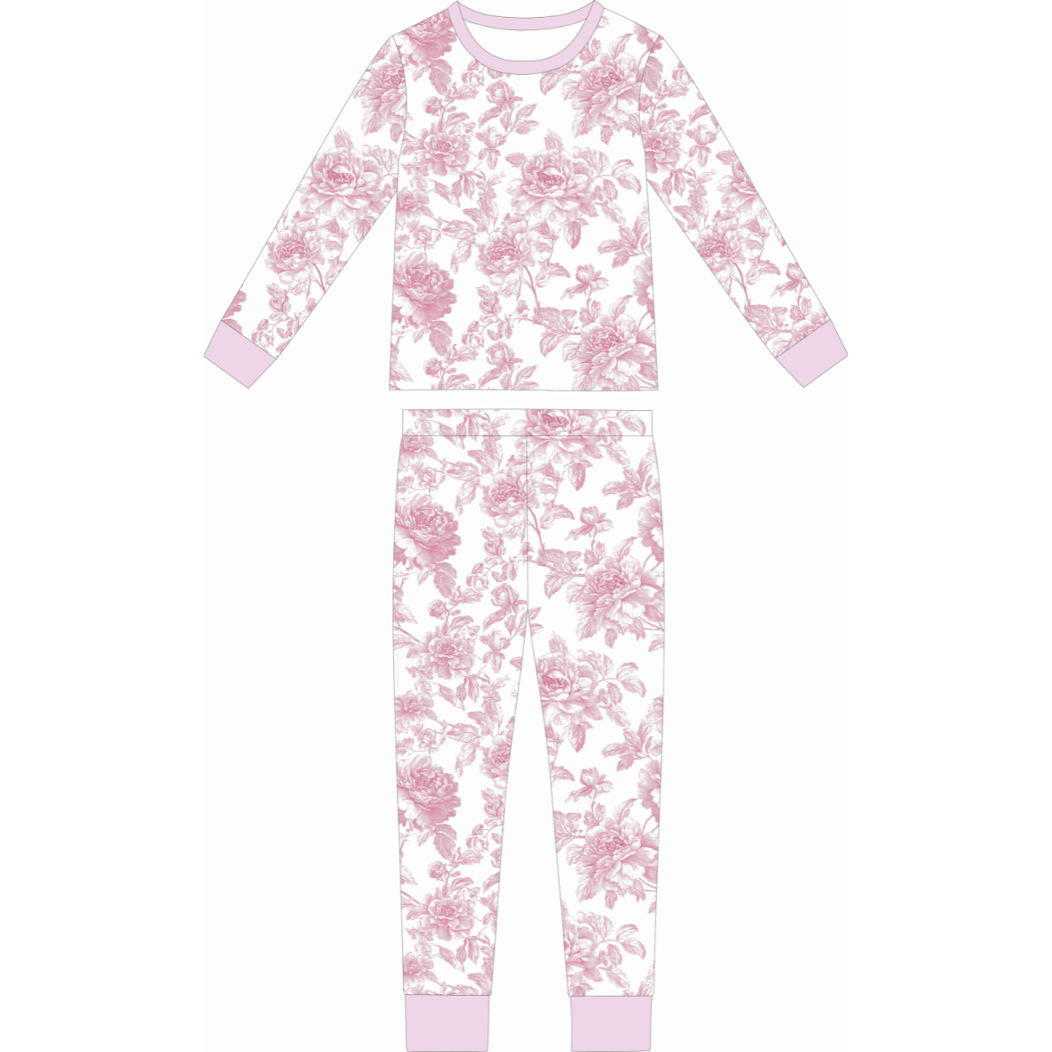 Rose Garden Two Piece Bamboo Sleeper Set