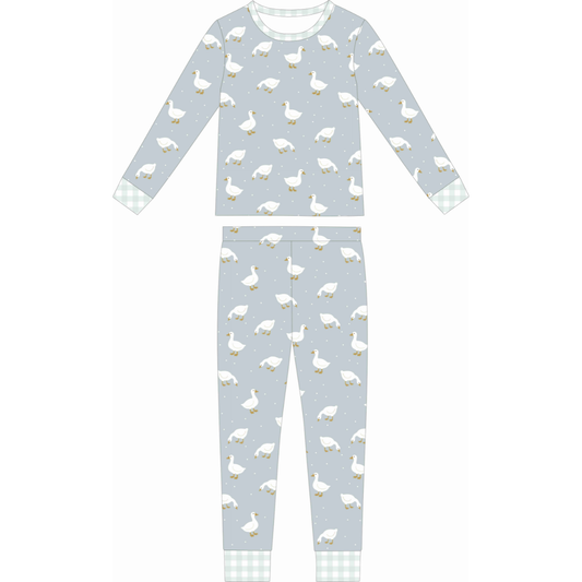 Silly Little Goose Two Piece Bamboo Sleeper Set