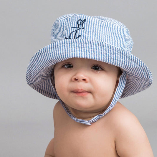Anchor Seersucker Bucket Hat Baby & Toddler