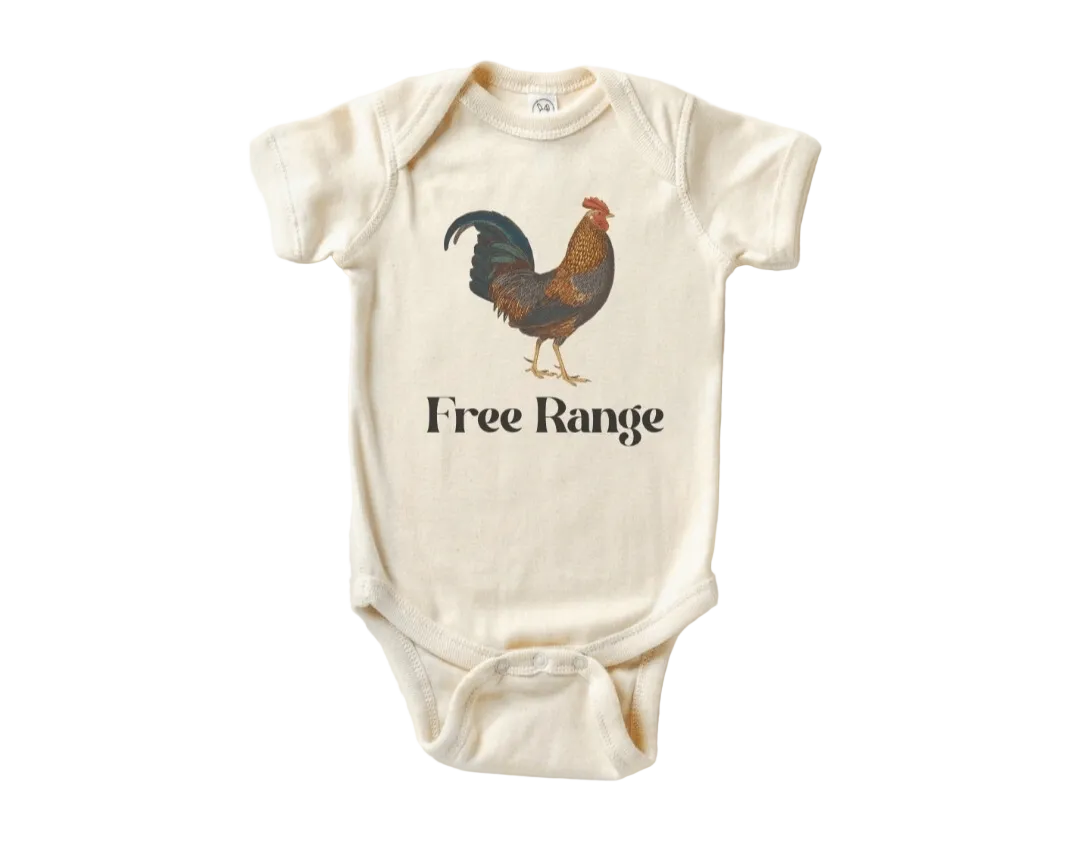 Free Range Baby Short Sleeve Onesie | Natural