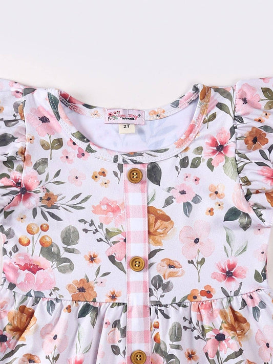 Wispy Blooms Girls Dress