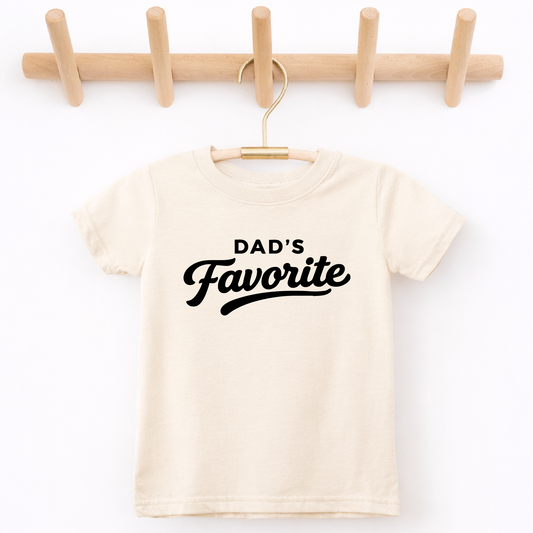 Dad's Favorite, Funny Father's Day Shirt for Kids