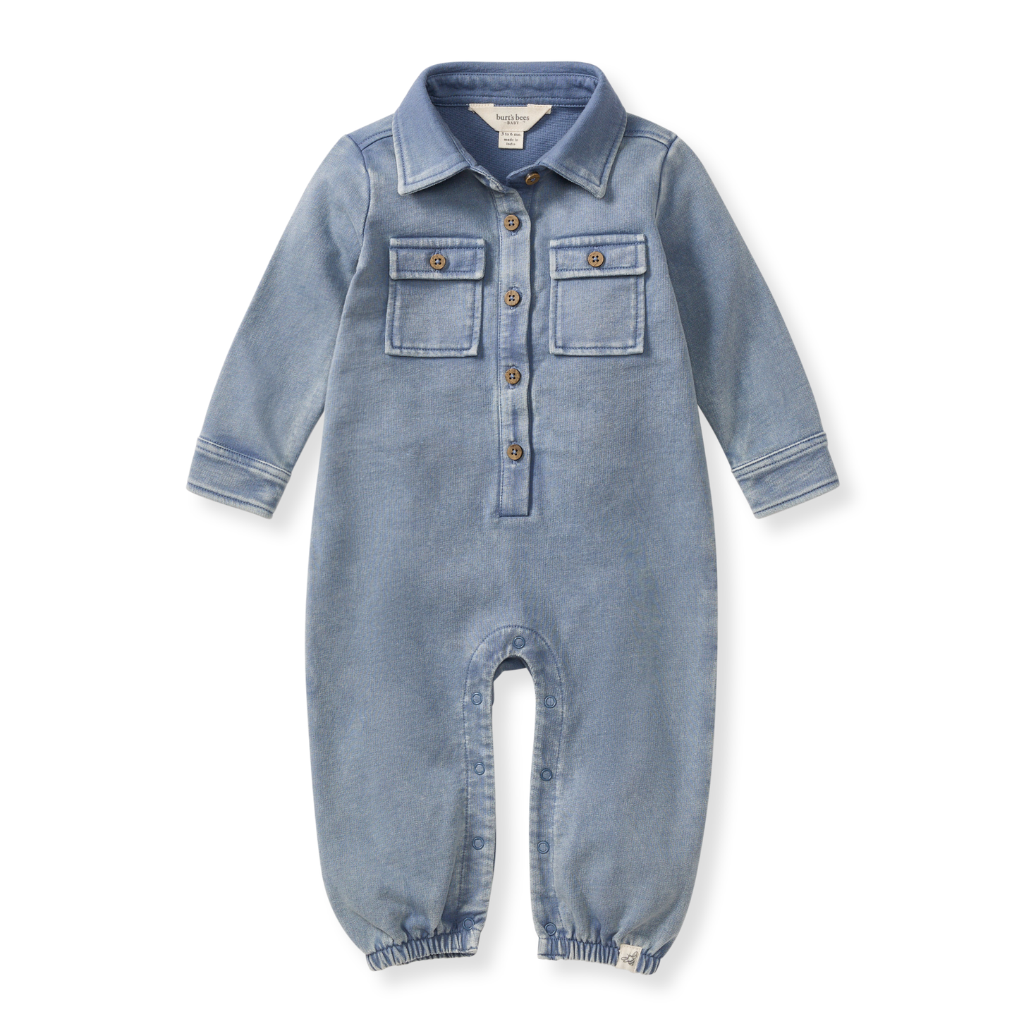 Button Pocket Infant Jumpsuit