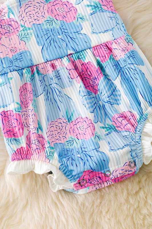 Floral Coquette Ruffle Romper