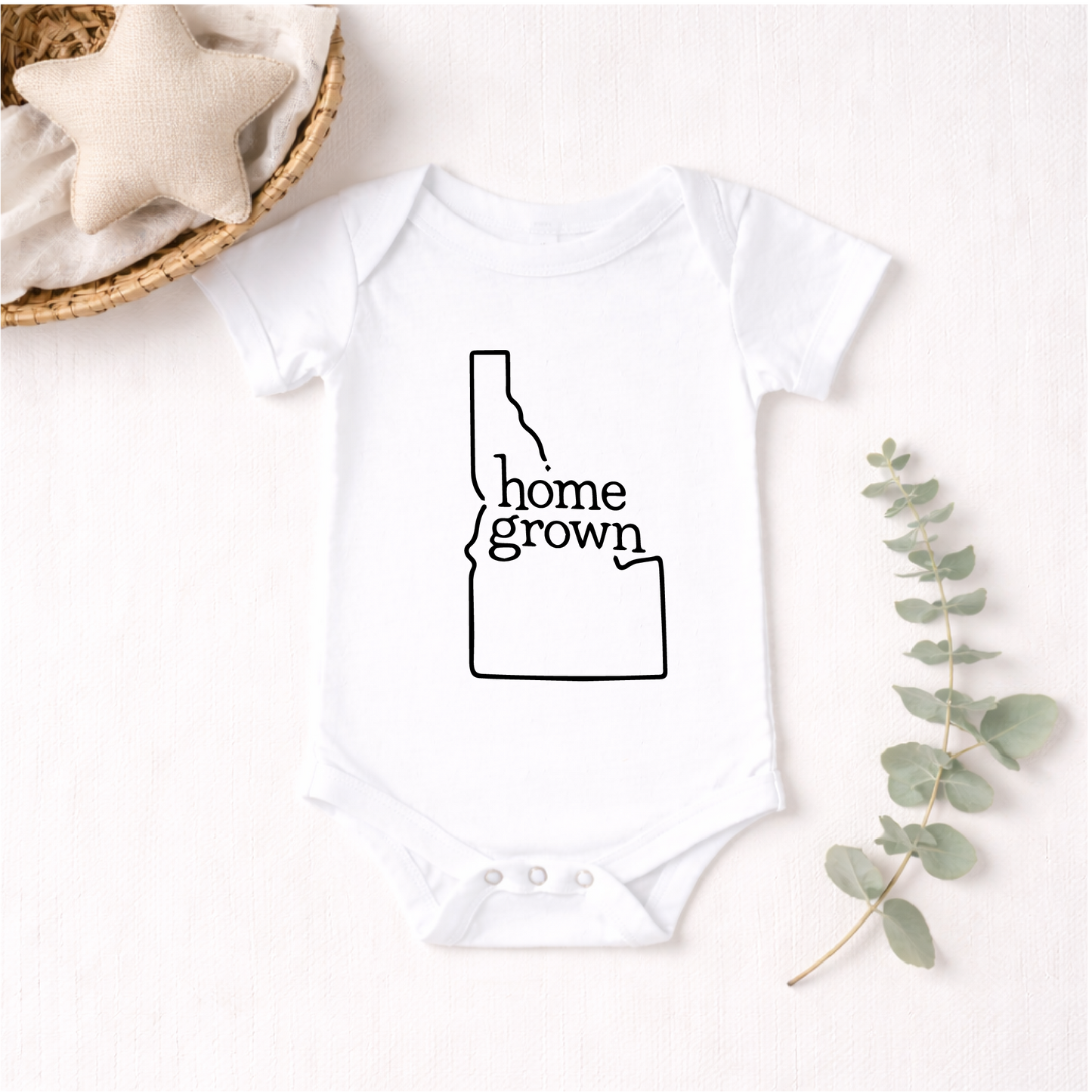 Idaho State Pride Onesie, Home Grown Baby Gift