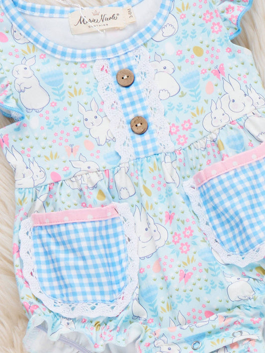 Bunny Meadow Pocket Ruffle Bubble