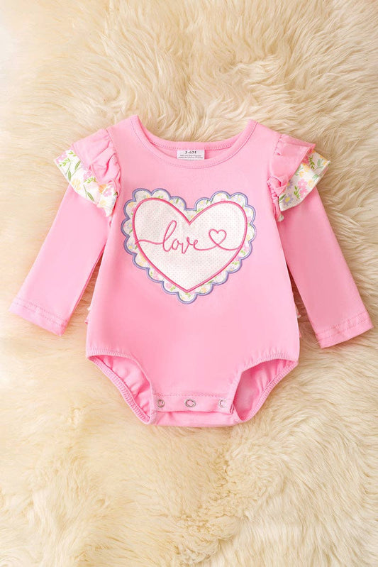 Heart Ruffle Bodysuit