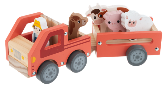 Wooden Tractor Playset (7 pc. set)