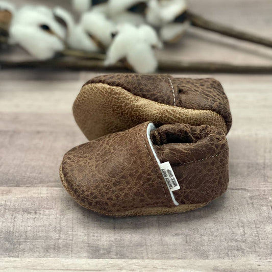 Chocolate Suede Moccasins
