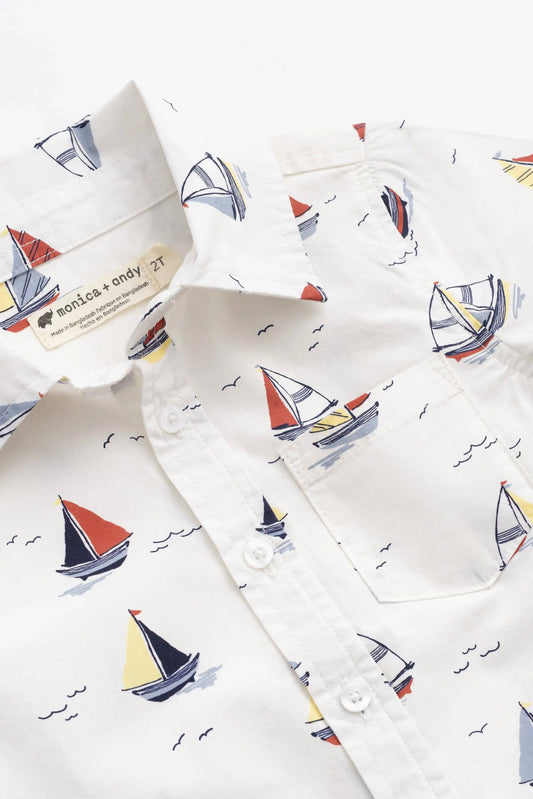 Kids Short Sleeve Oxford Shirt | Little Skippers