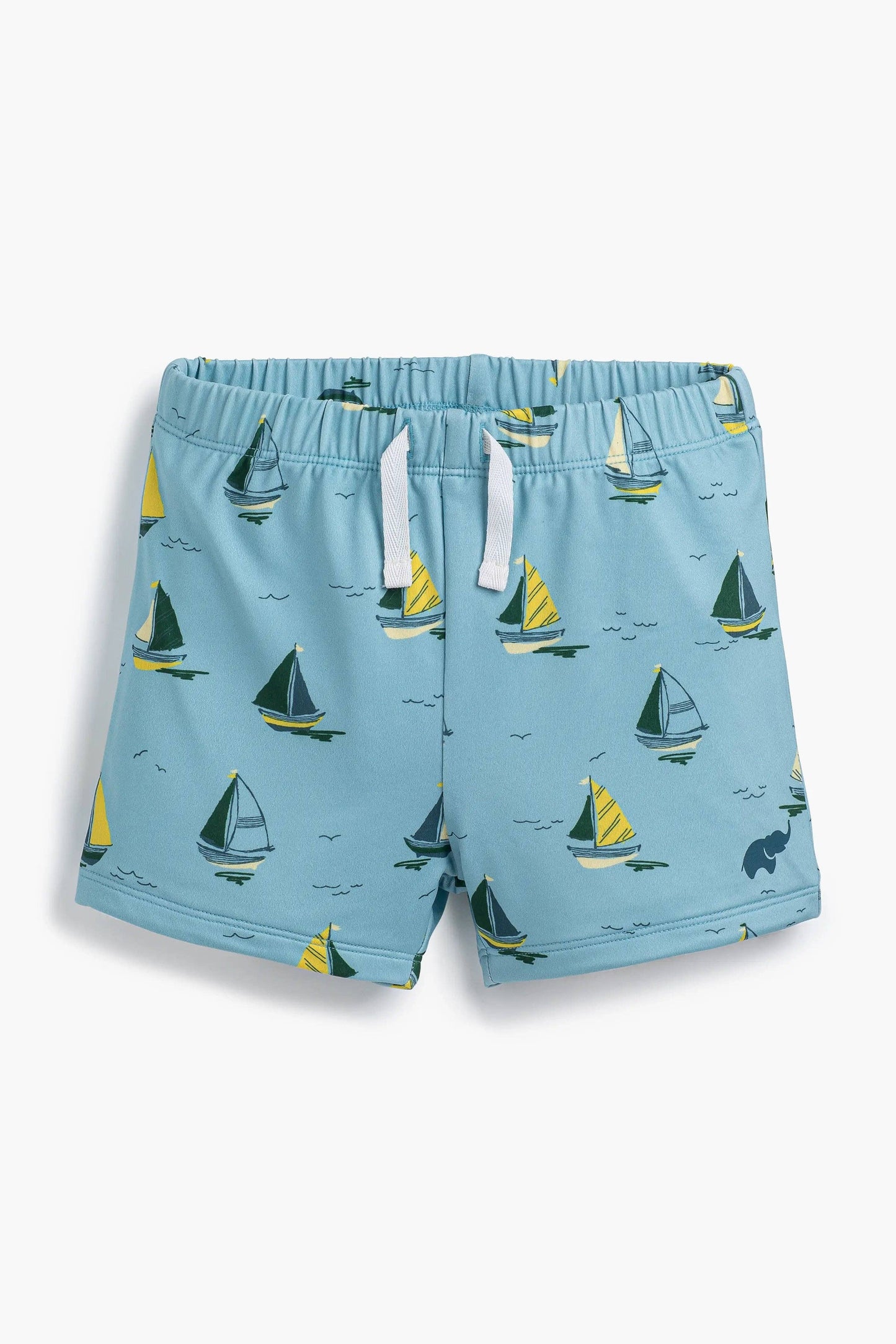 Kids Swim Shorts Little Skippers on Blue