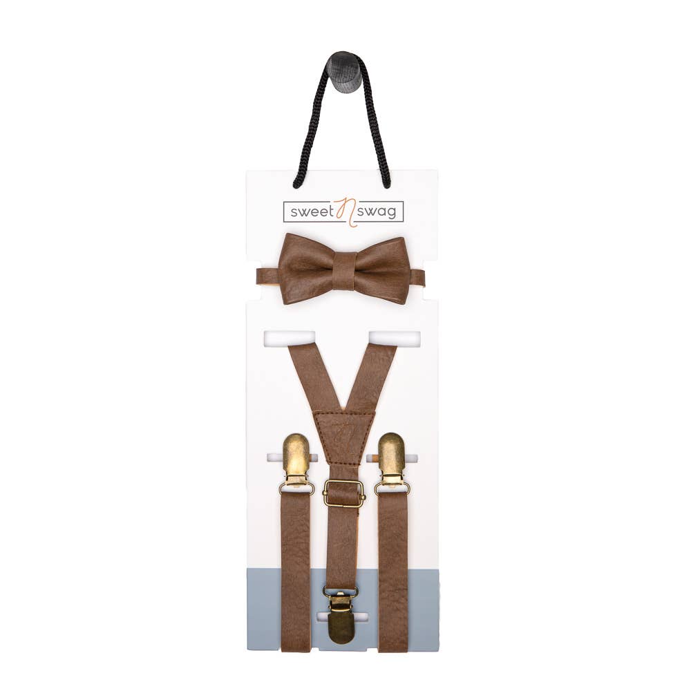 Bow Tie + Suspender Set |Baby accessory, baby boy