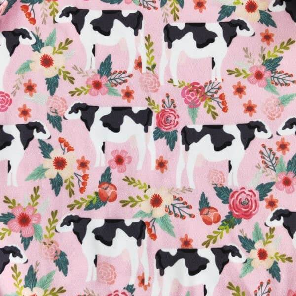 Ole' Bessie Floral Cow Romper