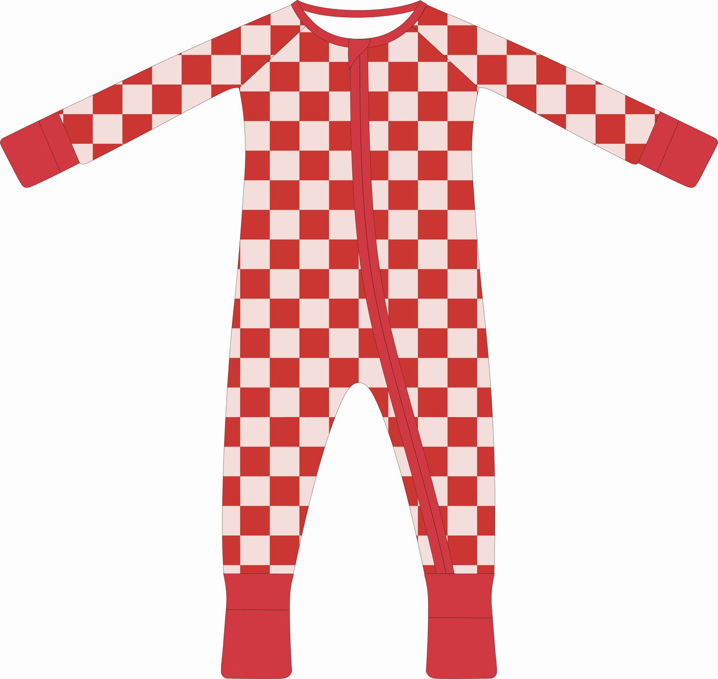 Red Checkered Bamboo Sleeper