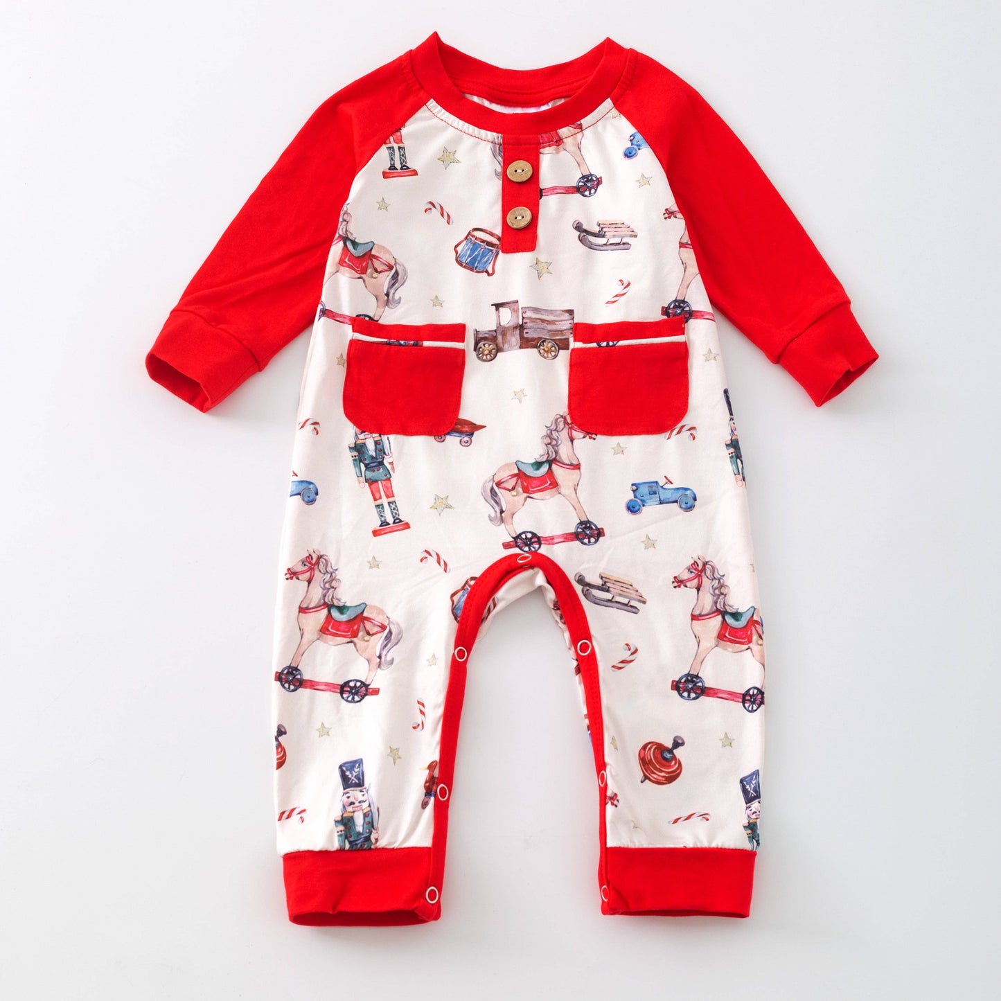A Very Vintage Christmas Infant Boy's Onesie