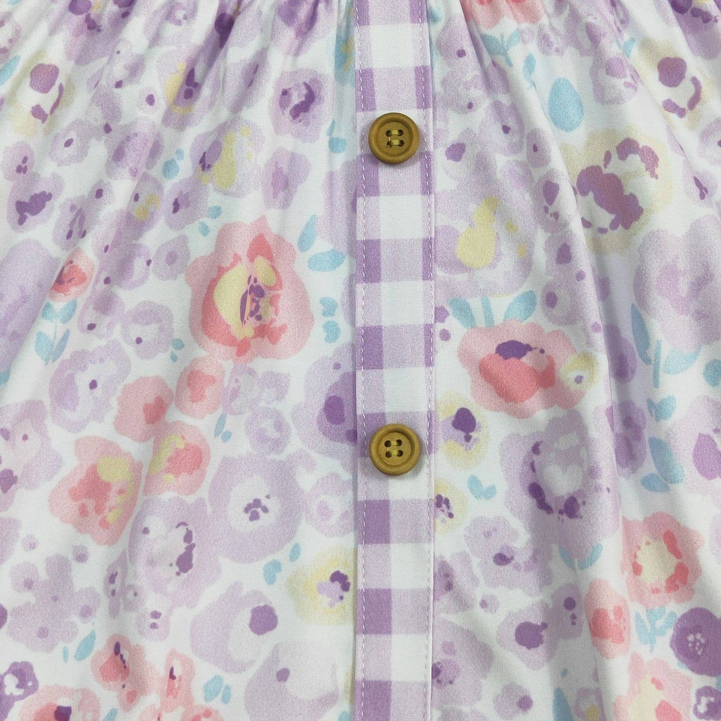 Orchid Petals Gingham Dress