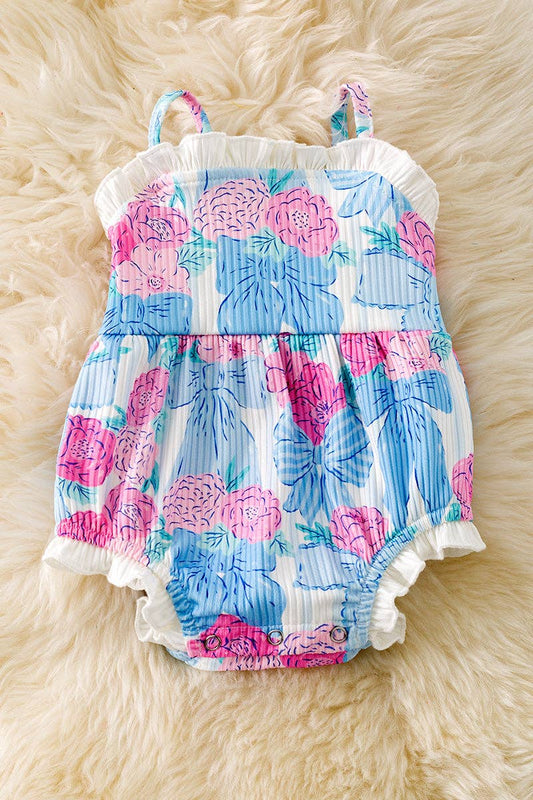 Floral Coquette Ruffle Romper