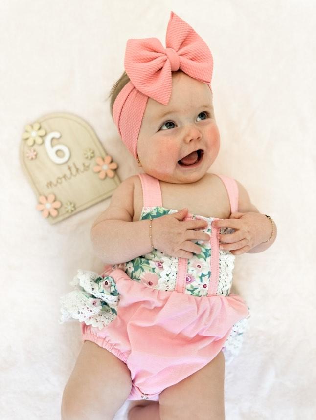 Rosewood Lace Floral Romper