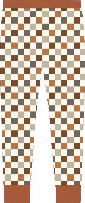 Autumn Checker Adult Bamboo Jogger