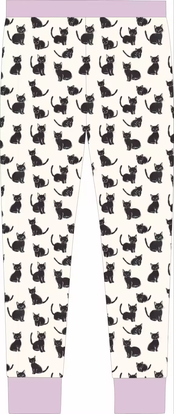 Moonlit Whiskers Adult Bamboo Jogger