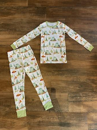 Cozy Campfire Two Piece Bamboo Sleeper Set