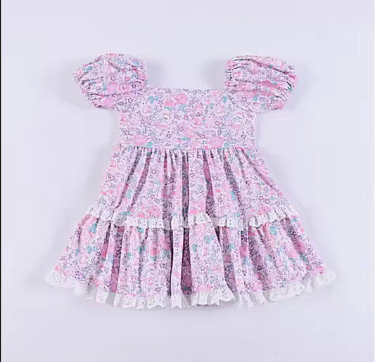 Ditzy Floral & Lace Dress