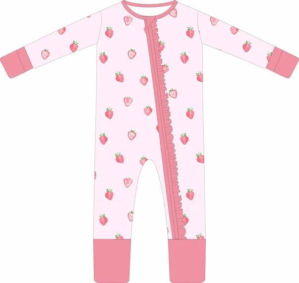 Strawberry Shortcake Ruffle Bamboo Sleeper