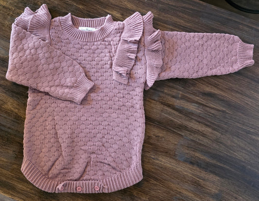 Sugar Plum Ruffle Sweater