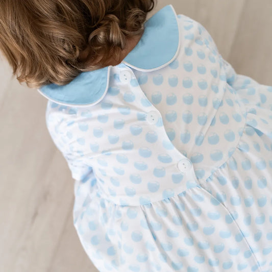 Gender Neutral Peter-Pan Collar Bubble Romper