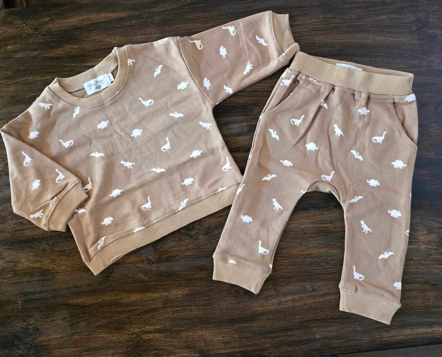 Neutral Dinos | Lounge Crewneck & Joggers