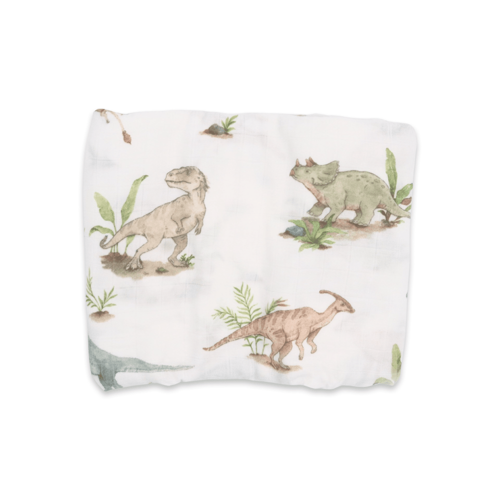 Bamboo & Muslin Swaddle | Jurassic Jungle