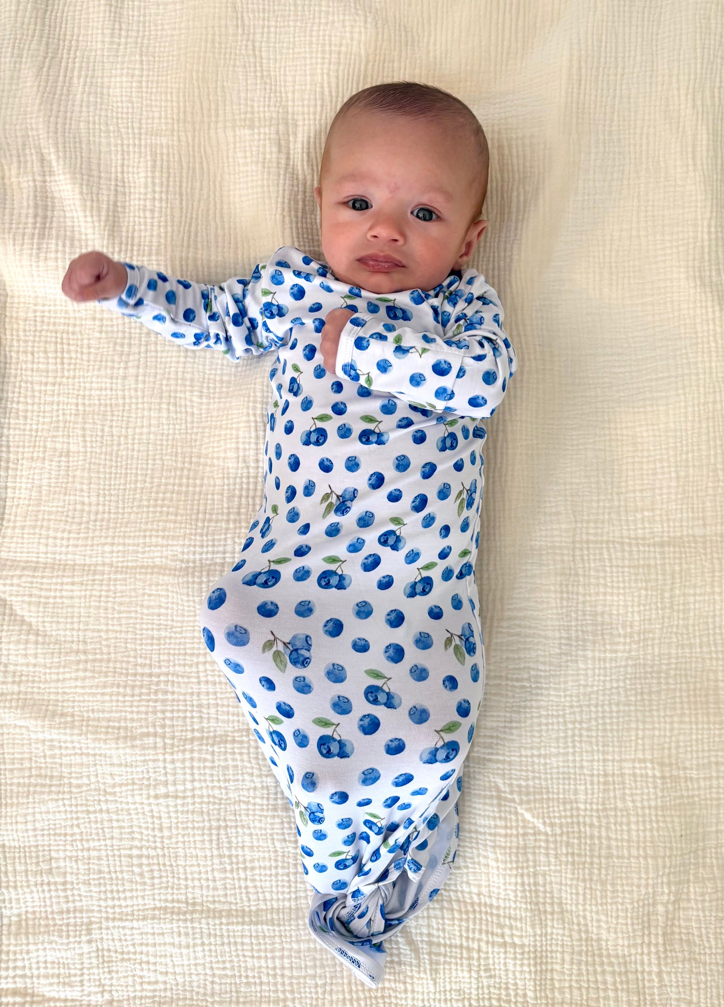 Blueberry Dreams Bamboo Knotted Gown