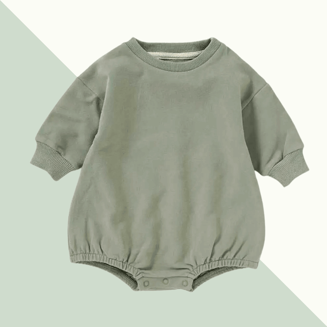 Sweater Bubble Romper - Evvie Bean's Baby Boutique