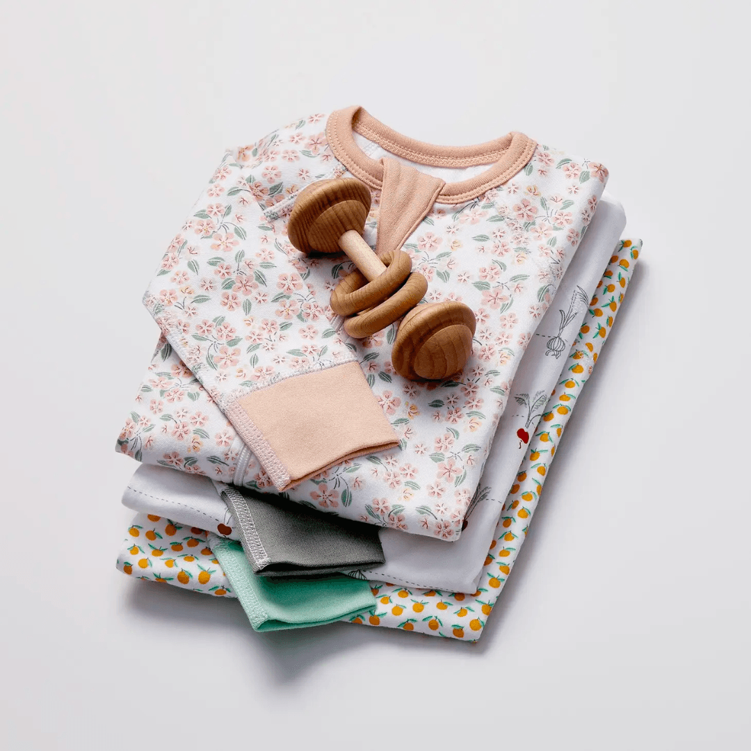 Pear Blossom Baby Zip Playsuit - Evvie Bean's Baby Boutique