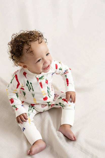 One-Piece Baby Pajamas | Farmers Market Haul