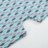 Blue Green Fish Print Shortalls