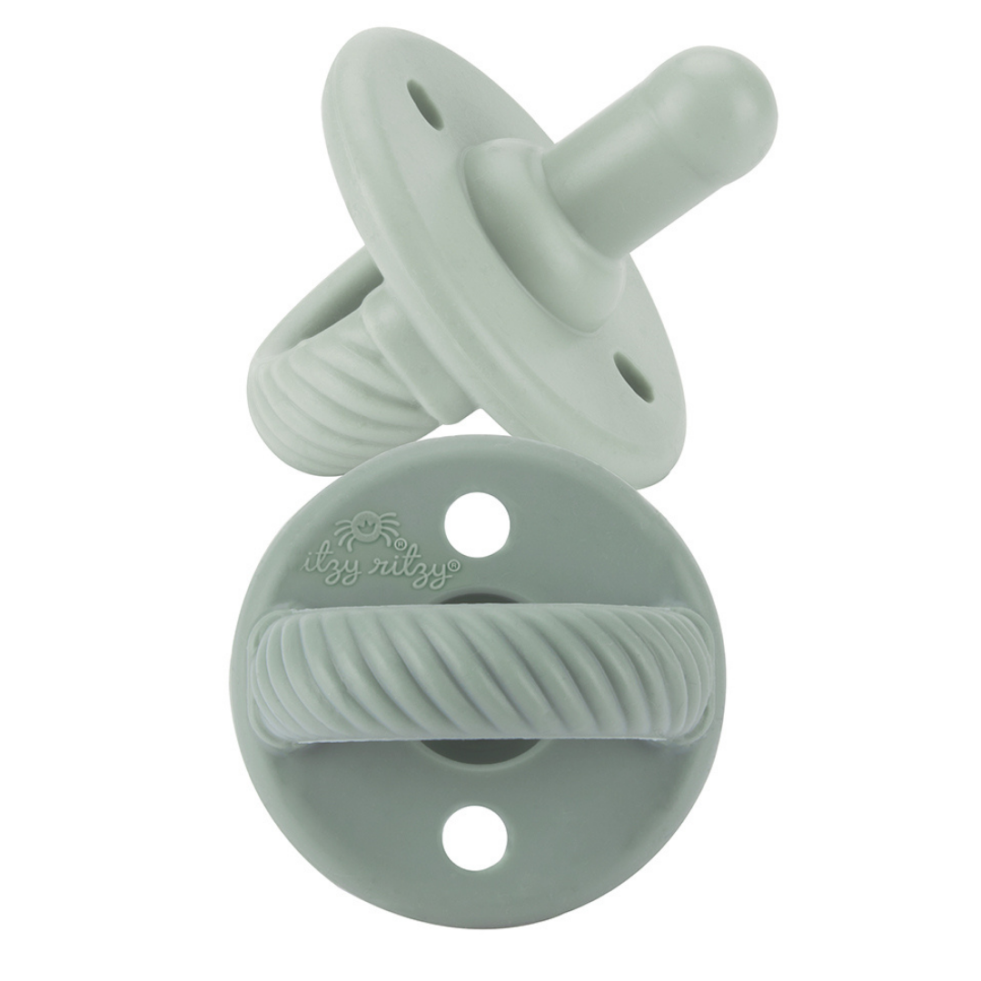 *NEW SIZE* Sweetie Soother™ Pacifier Sets (2-pack) Agave + Succulent Cables