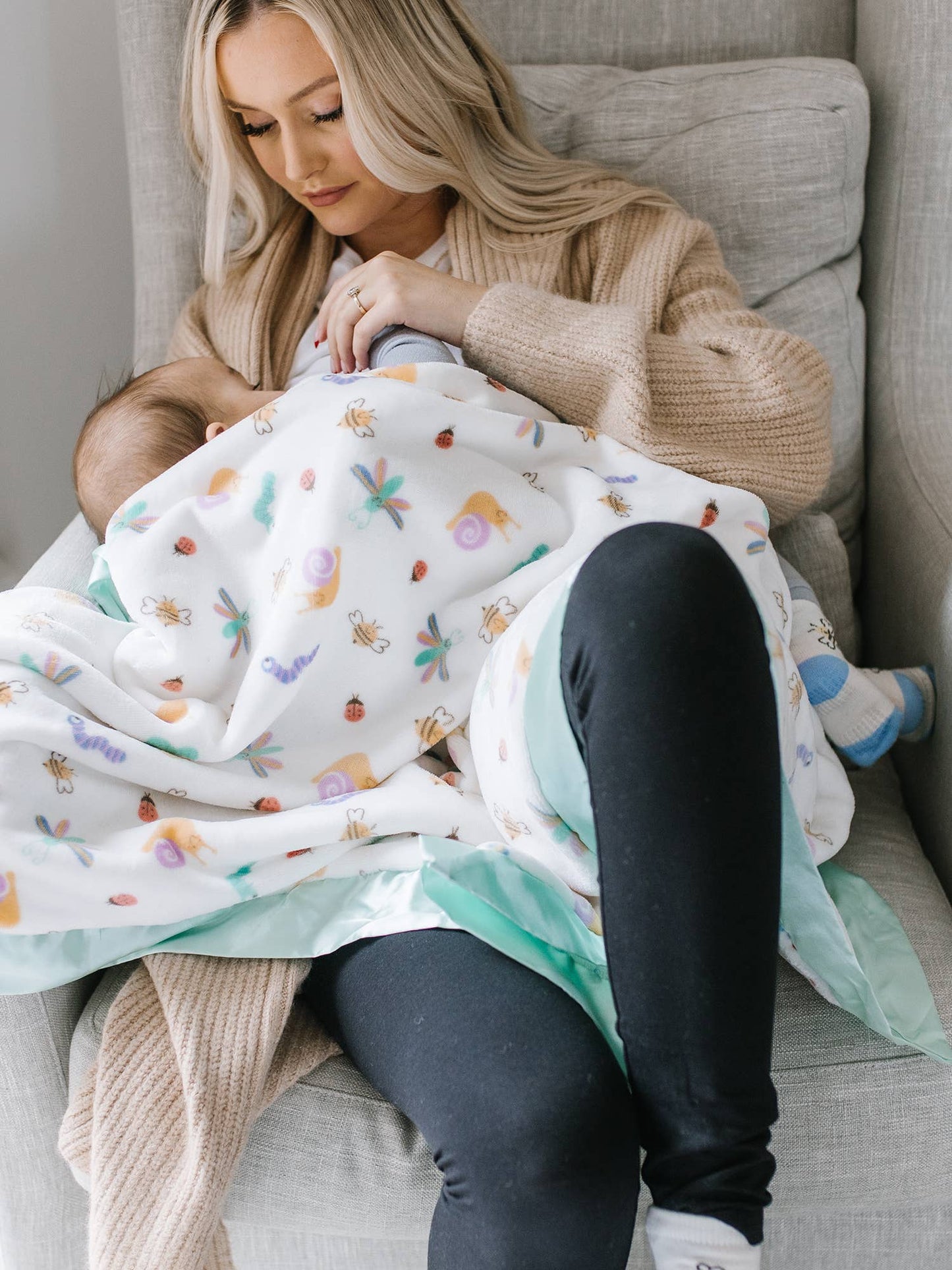 Reversible Baby Blanket Love Bug
