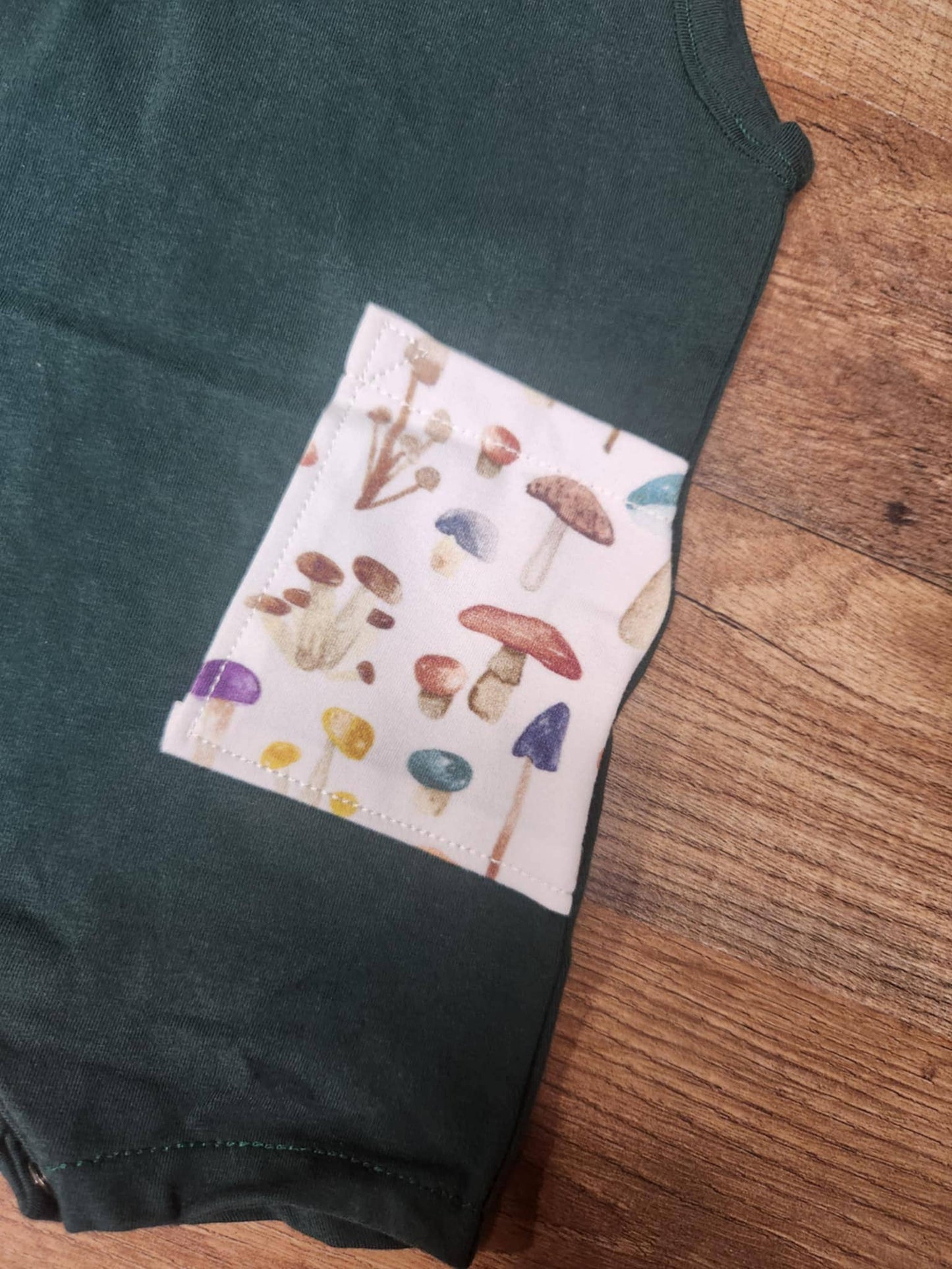Handmade Mushroom Tank Romper
