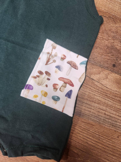 Handmade Mushroom Tank Romper