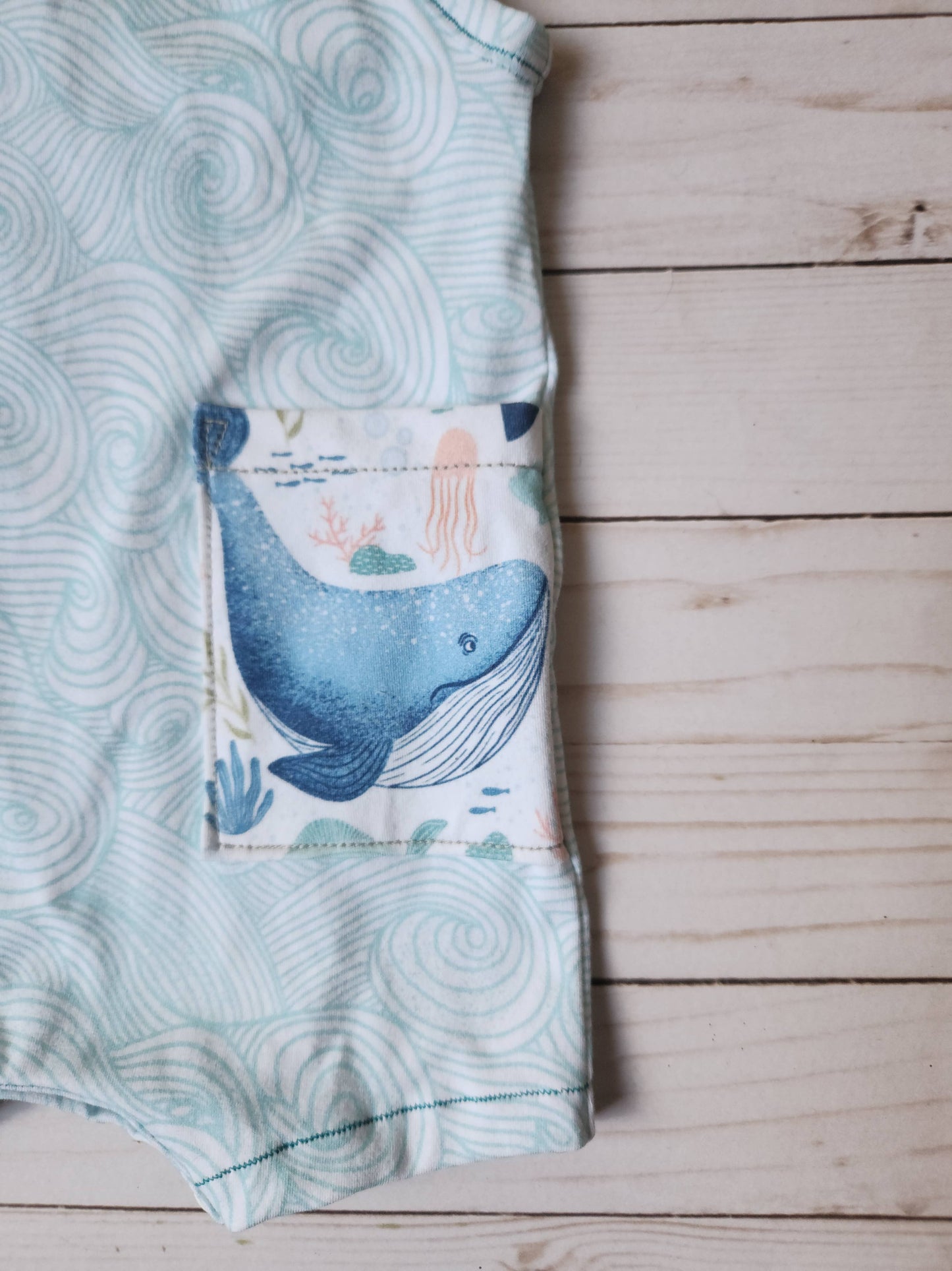 Handmade Whale Tank Romper