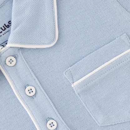 Organic Classic Toddler Polo Shirt – Light Blue