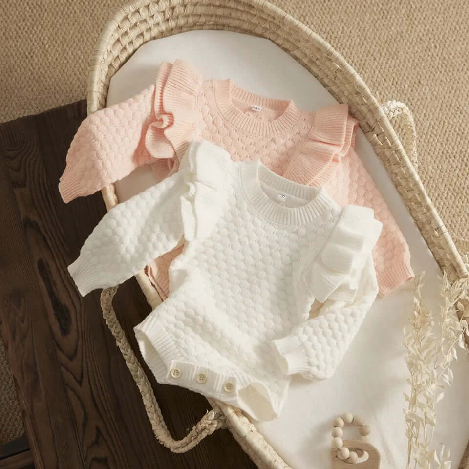 Lillian Ruffle Sweater - Evvie Bean's Baby Boutique