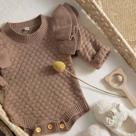 Lillian Ruffle Sweater - Evvie Bean's Baby Boutique