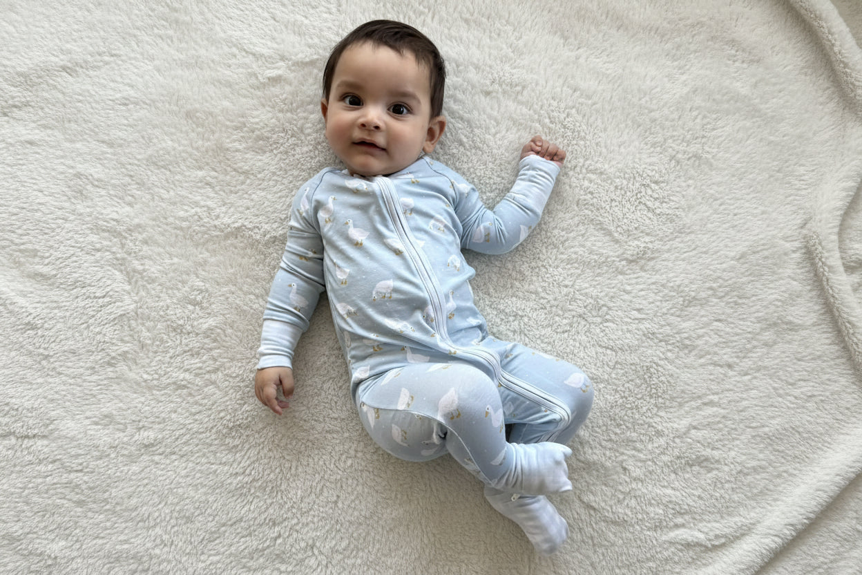 Little Silly Goose & Gingham Bamboo Sleeper
