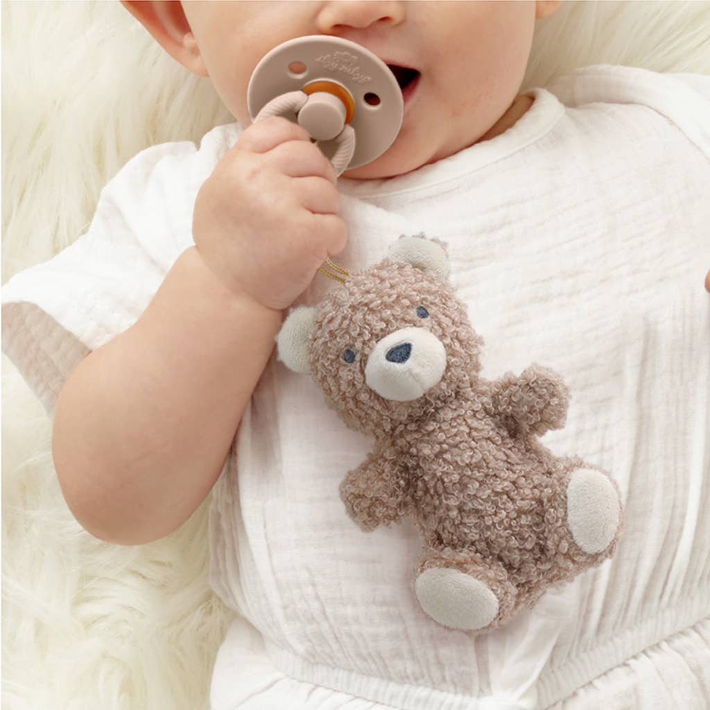 *NEW OPTIONS* Bitzy Pal Natural Rubber Pacifier & Plush