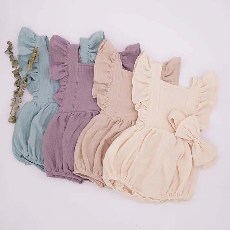 Everest Ruffle Romper & Bow Set